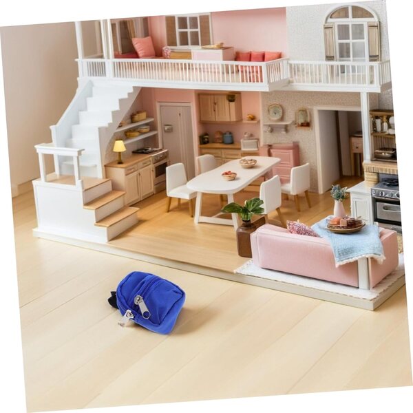 PartyKindom Zaini Miniatura 10pz con Cerniera per Bambole e Giochi di Finzione