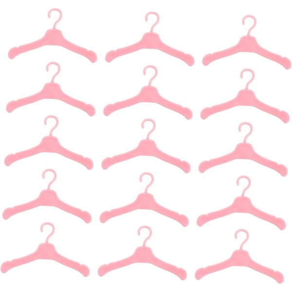 50 Mini Appendini in Plastica per Organizzare Vestiti in Miniatura, Resistenti e Sicuri