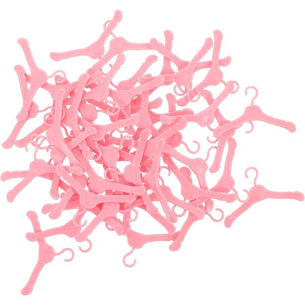 50 Mini Grucce in Plastica Resistenti per Appendere e Organizzare Vestiti Bambini