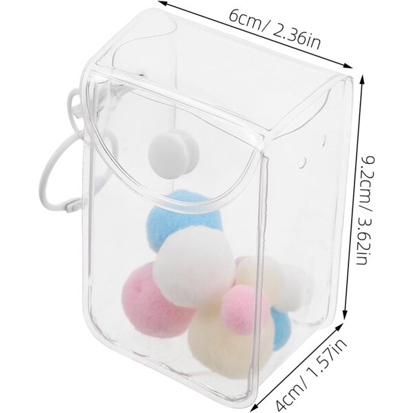 Set 3 Borse Trasparenti in PVC per Bambole e Giocattoli - Custodia Portatile e Protettiva