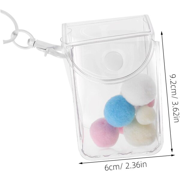 Gatuida Custodia Trasparente 3pz per Bambole e Figure da Collezione PVC 9x6x4cm