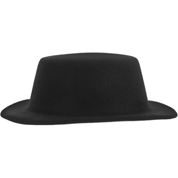 Cappello Mini a Cilindro Nero per Bambole e Lavori Artigianali WEKAMOS 12cm