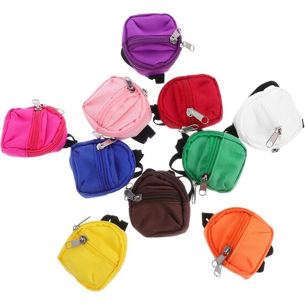 BESPORTBLE Mini Zaino 10 pezzi per Bambine – Accessori Gioco e Finzione Creativa