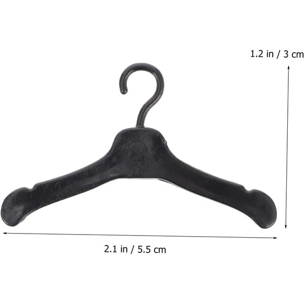 BESPORTBLE Set 50 Grucce Miniature in Plastica per Vestiti Bambole Casa Delle Bambole