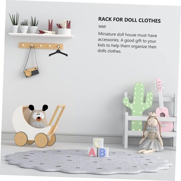 BESPORTBLE Set 50 Grucce Miniature in Plastica per Vestiti Bambole Casa Delle Bambole
