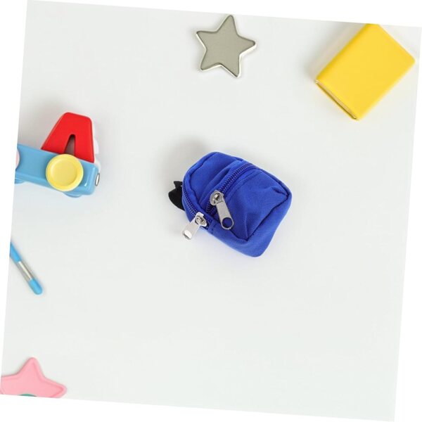 ERINGOGO Mini Zaino per Bambole 10pezzi con Cerniera e Libri Materiale Scolastico in Miniatura