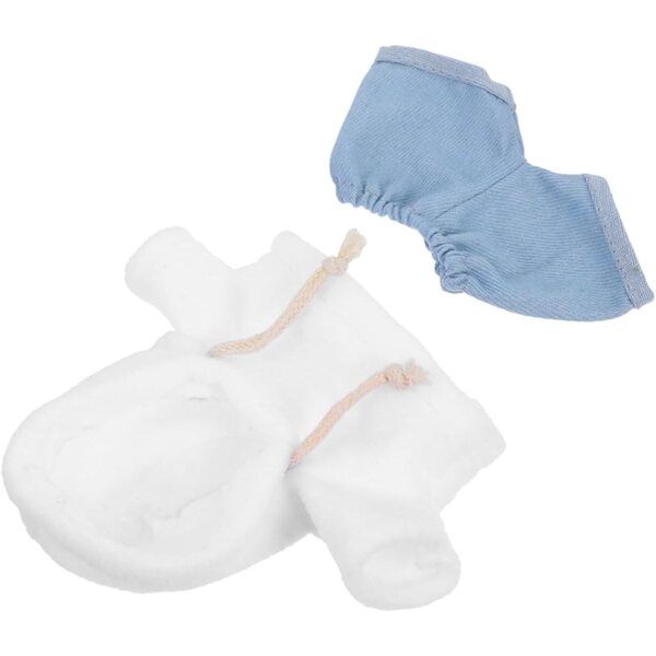 Weiches Kleidungsset für UPKOCH-Puppen: Sweatshirt und Jeanshose, einfach zu tragen und zu waschen