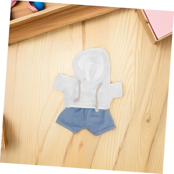 Weiches Kleidungsset für UPKOCH-Puppen: Sweatshirt und Jeanshose, einfach zu tragen und zu waschen