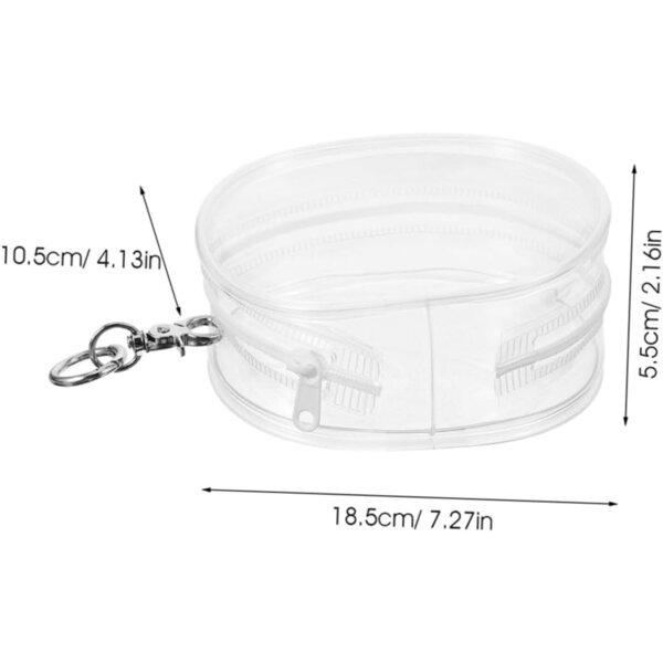 WOONEKY 3 pezzi Borsa Trasparente Appendibile in PVC per Esposizione e Trasporto Bambole