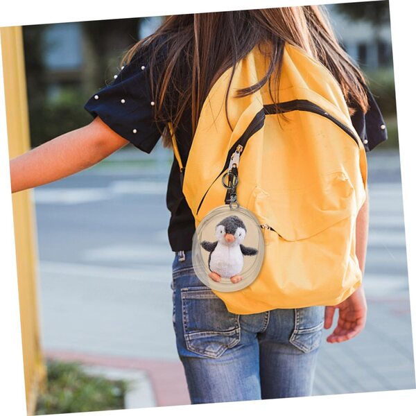 WOONEKY 3 pezzi Borsa Trasparente Appendibile in PVC per Esposizione e Trasporto Bambole