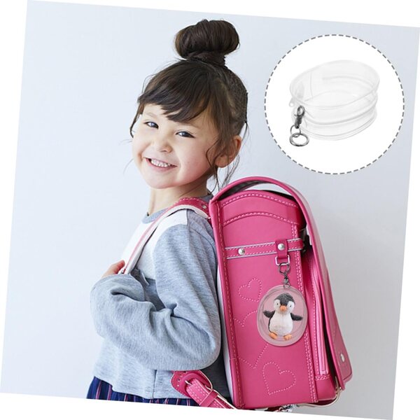 WOONEKY 3 pezzi Borsa Trasparente Appendibile in PVC per Esposizione e Trasporto Bambole