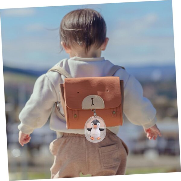 WOONEKY 3 pezzi Borsa Trasparente Appendibile in PVC per Esposizione e Trasporto Bambole