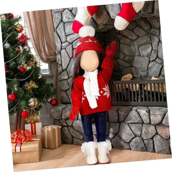 Maglione Natale per Bambole LRXIYODE - Set Vestiti Miniatura in Cotone Colorato