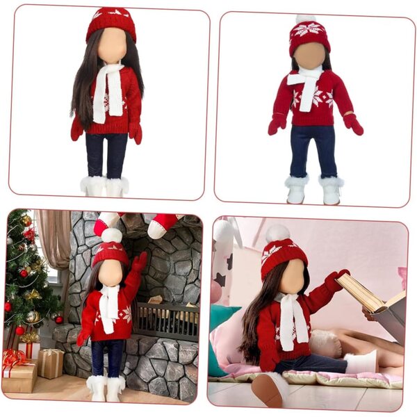 Maglione Natale per Bambole LRXIYODE - Set Vestiti Miniatura in Cotone Colorato
