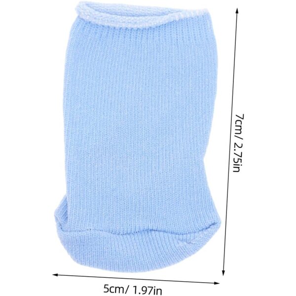 Bunte Mini-Socken für Puppen, 4 Paar – DIY Miniatur-Zubehör Didiseaon