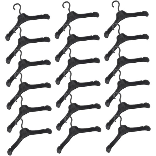 YARNOW 150 Grucce in Plastica Miniature per Casa delle Bambole Nero 5,5x3cm