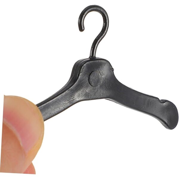 YARNOW 150 Grucce in Plastica Miniature per Casa delle Bambole Nero 5,5x3cm