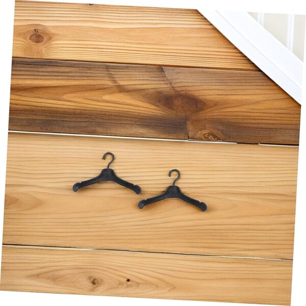 YARNOW 150 Grucce in Plastica Miniature per Casa delle Bambole Nero 5,5x3cm