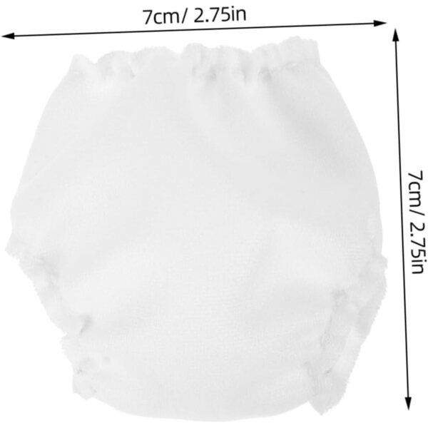 WOONEKY 10 Mutandine Miniatura in Tessuto per Bambole - Biancheria Intima Decorativa