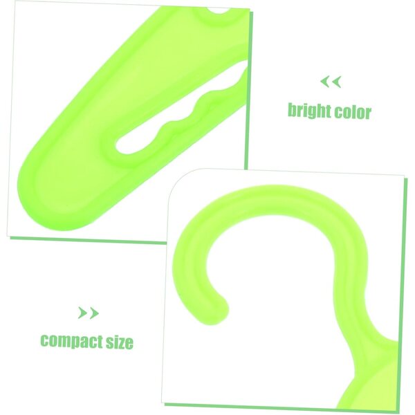 Set 10 Grucce Miniatura in Plastica Verde per Vestiti Bambole 18 Pollici