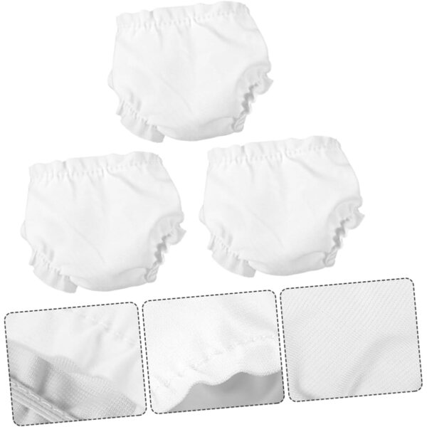 BESTonZON 20 Mutandine Copripannolino Lavabili e Riutilizzabili per Biancheria Intima Doll Clothes