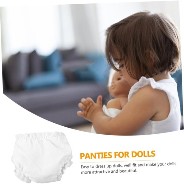 BESTonZON 20 Mutandine Copripannolino Lavabili e Riutilizzabili per Biancheria Intima Doll Clothes