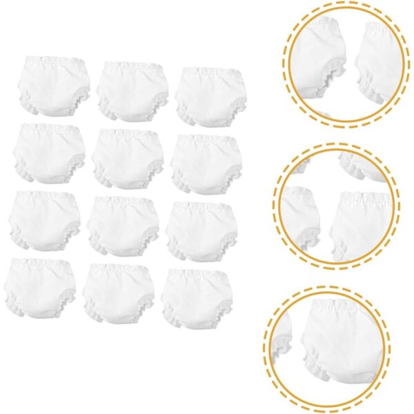 BESTonZON 20 Mutandine Copripannolino Lavabili e Riutilizzabili per Biancheria Intima Doll Clothes