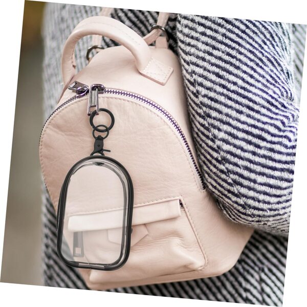 BESPORTBLE Borsa Trasparente con Portachiavi per Mini Figure - 4 Pezzi Versatili e Protettivi