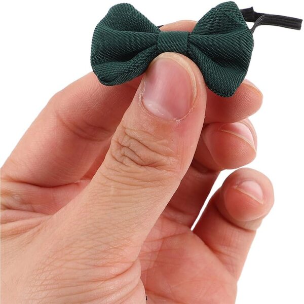 Vaguelly Set mit 4 Miniatur-Krawatten für Puppen und Stofftiere aus farbigem Stoff