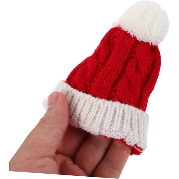 Beaupretty Vestito Natalizio per Bambole: Set Maglione, Sciarpa e Cappello in Morbido Filato