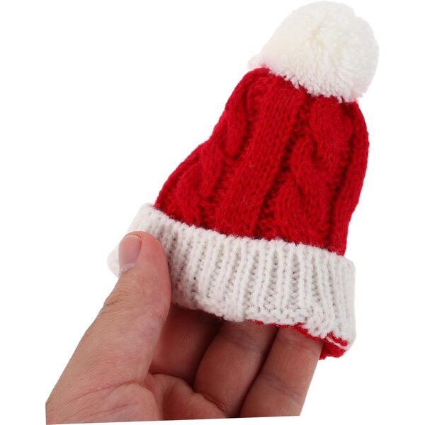 Toyvian Weihnachtskleidung für Puppen und Stofftiere mit Pullover, Schal und Mütze