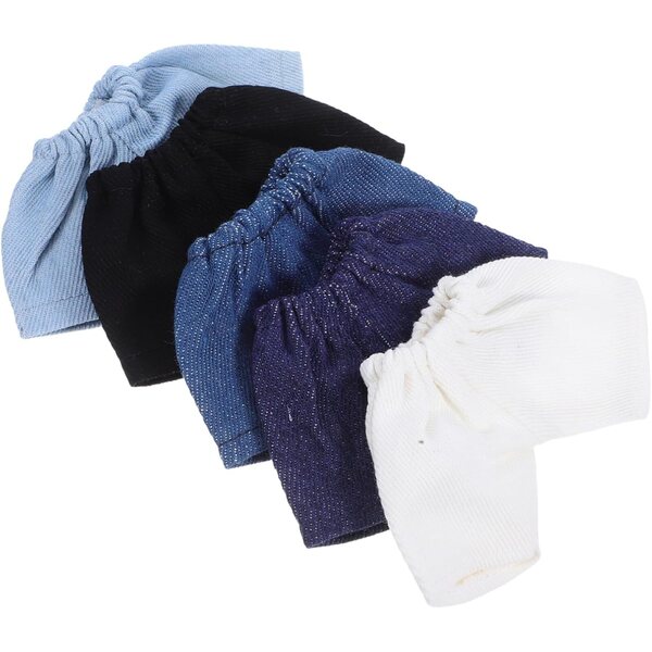Beaupretty 5 pezzi pantaloncini corti morbidi per bambole e peluche 14x7,5 cm
