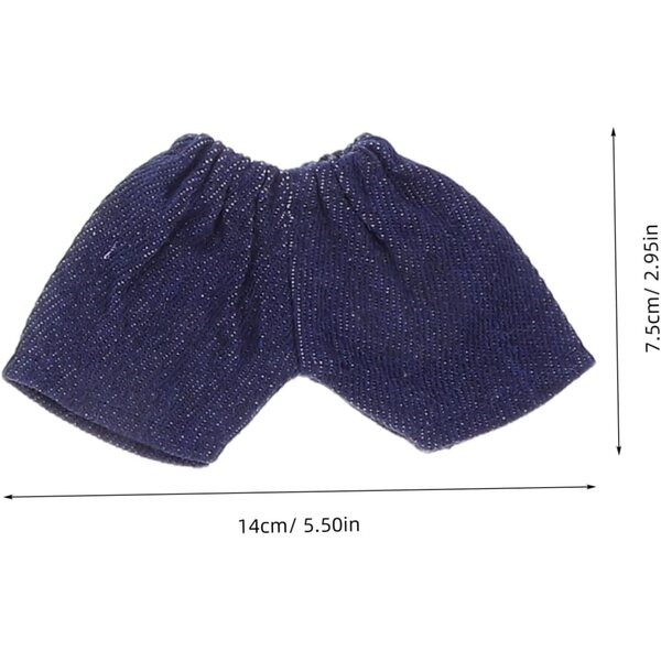Beaupretty 5 pezzi pantaloncini corti morbidi per bambole e peluche 14x7,5 cm