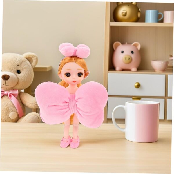 Beaupretty 2sets Fiocchi per Bambole Copricapo e Fiocco Morbido per Giochi di Vestizione