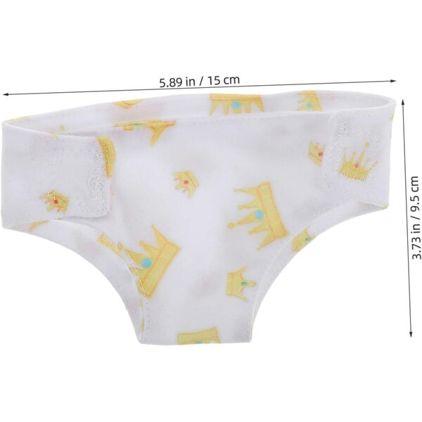 BESPORTBLE Set 2 Pannolini e Bavaglini Lavabili per Neonate - Accessori Morbidi e Dettagliati