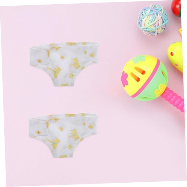 BESPORTBLE Set 2 Pannolini e Bavaglini Lavabili per Neonate - Accessori Morbidi e Dettagliati