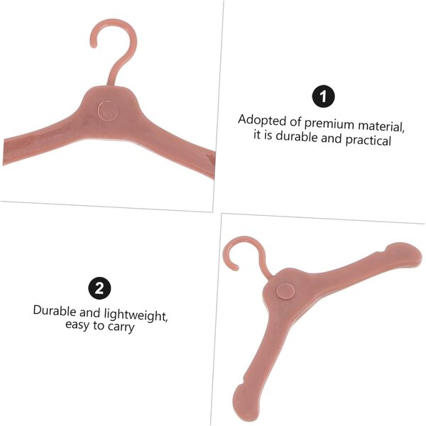 iplusmile Appendini per Bambole in Plastica Leggeri e Resistenti - Set 50 Pezzi