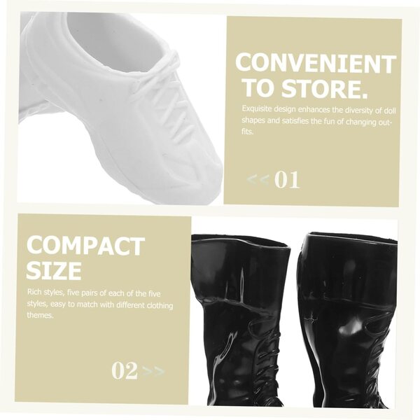 25 Paia Scarpe Miniatura Uomo Scala 1/6 - Accessori Dettagliati e Realistici per Case delle Bambole
