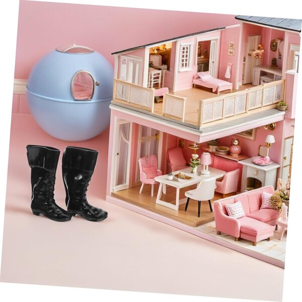 25 Paia Scarpe Miniatura Uomo Scala 1/6 - Accessori Dettagliati e Realistici per Case delle Bambole