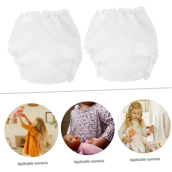 BESPORTBLE 10 Mutandine Mini per Bambolotti in Tessuto Morbido, Accessori Vestiti Giochi