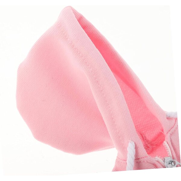 Felpa con Cappuccio Mini Rosa per Bambina BJD 12 cm - Abbigliamento Miniatura Morbido e Creativo