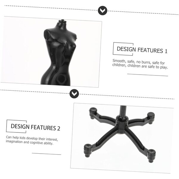 Beaupretty 5 pezzi Supporto per Manichino Miniatura Resistente ed Elegante per Espositori