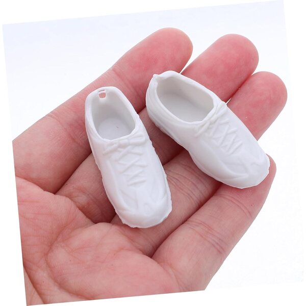 Vaguelly 25 paia scarpe in miniatura per bambole: stivali plastica accessori casa in scala