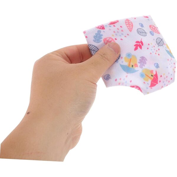 BESPORTBLE Set 4 Pannolini Lavabili e Riutilizzabili per Bambole con Stampa Colorata