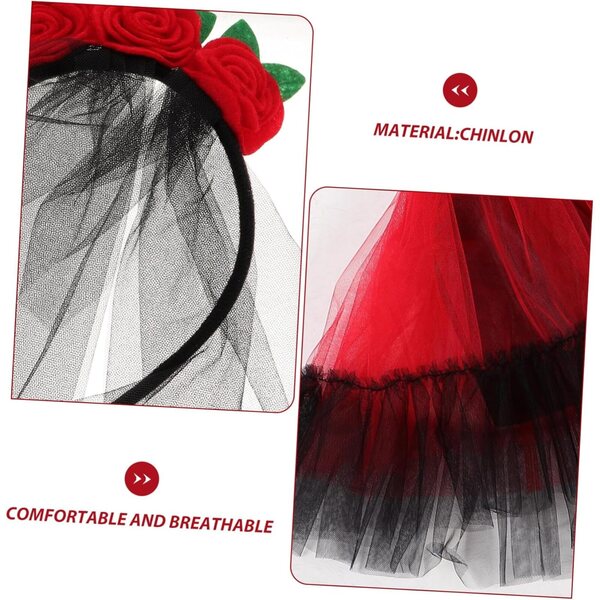 Costume Halloween Bambina con Gonna Tutù Tulle Colorata e Set Cosplay Sposa SAFIGLE