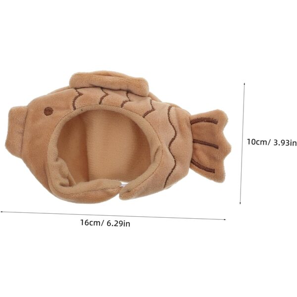Vaguelly Miniatur-Taiyaki-Kopfschmuck aus Stoff für Kostüme und kreative Dekorationen