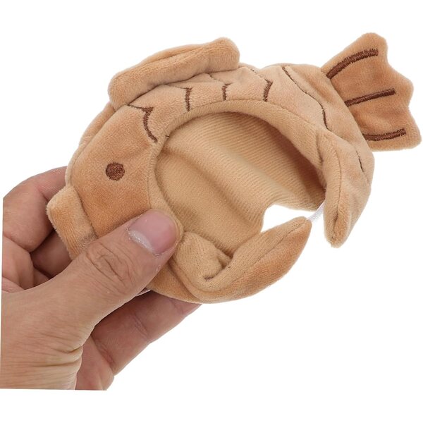Vaguelly Miniatur-Taiyaki-Kopfschmuck aus Stoff für Kostüme und kreative Dekorationen