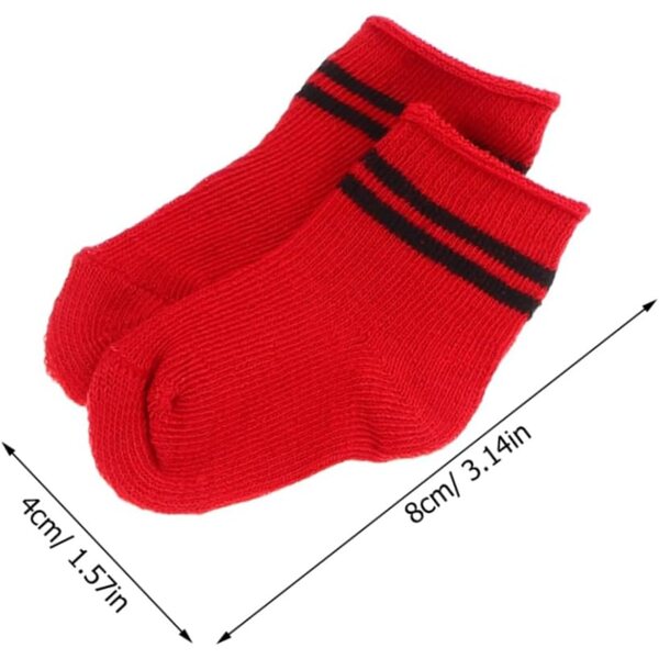 YARNOW 5 paia Calzini Multicolori per Bambole da 18 pollici – Accessori Morbidi e Eleganti