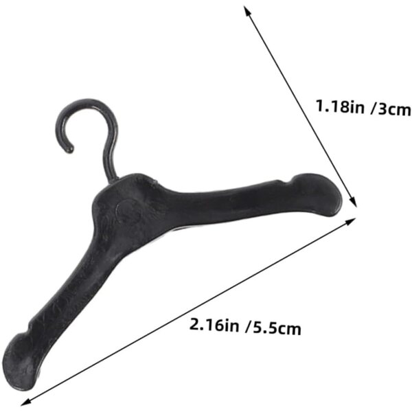 80 Mini-Kunststoff-Kleiderbügel für Puppen – Organizer und Zubehör für Puppenhäuser