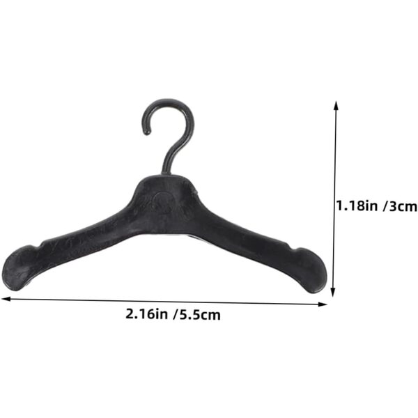 ERINGOGO 80pz Mini Grucce in Plastica per Bambole Organizer Vestiti Casa delle Bambole